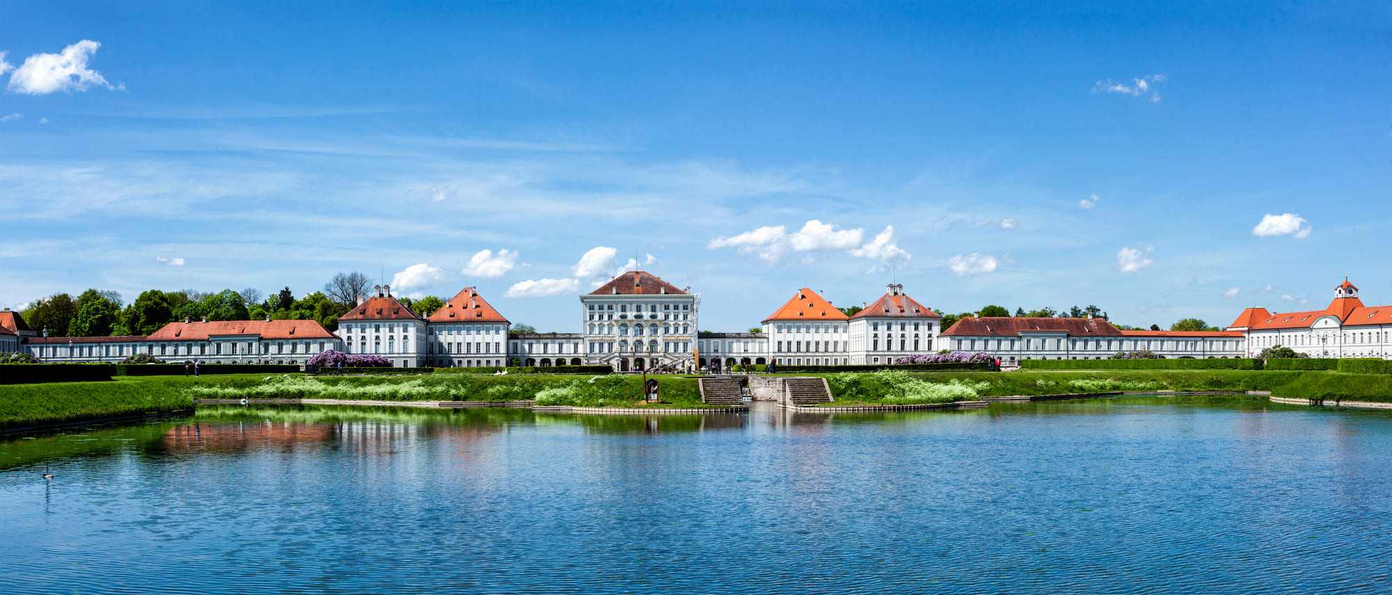 Nymphenburg Castle from the front.